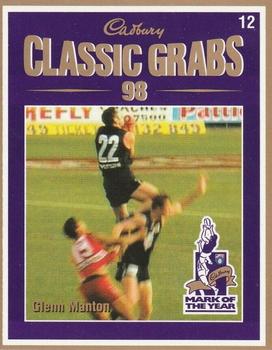 1999 Cadbury Classic Grabs 98 #12 Glenn Manton Front